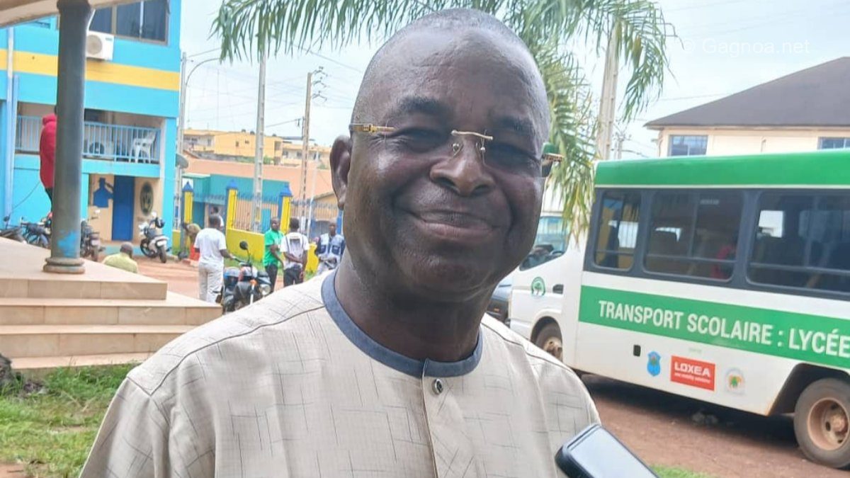 Photo : M. Diaby Mamadou, directeur général des 'Moulins blancs' à Gagnoa