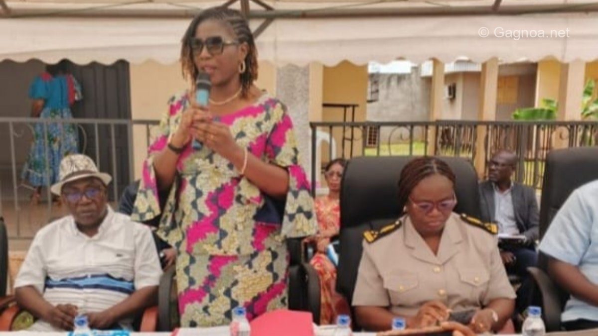 Photo : La députée satisfaite de la tenue de la réunion du CESER à Oumé